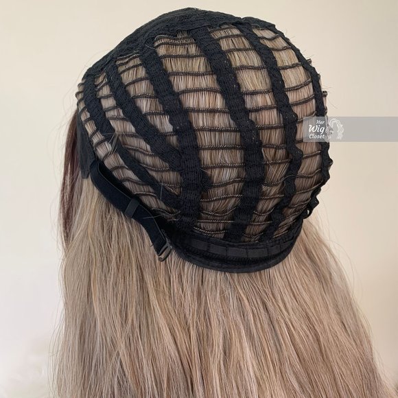 Dark root with ash blonde ombre wig | Blayage Wig | Mothers Day Gift | N… - Picture 9 of 11
